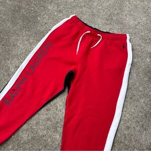 POLO RALPH LAUREN Multi Colorblock Double Knit Jogger Sweatpants Large